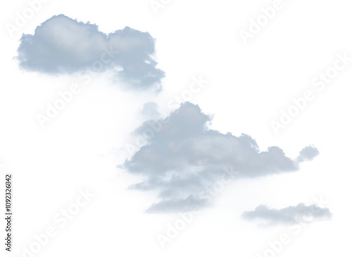 clound on sky isolated