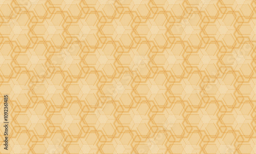 hexagon pattern on yellow background
