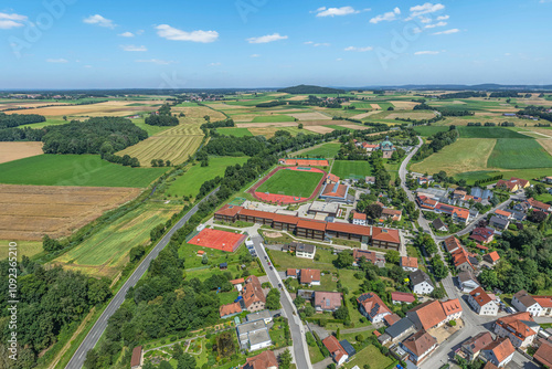 Freystadt im Kreis Neumarkt am Rand des Oberpfälzer Jura im Luftbild photo