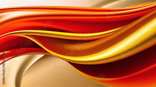 Flowing Golden and Red Silk Textured Abstract Art

 photo