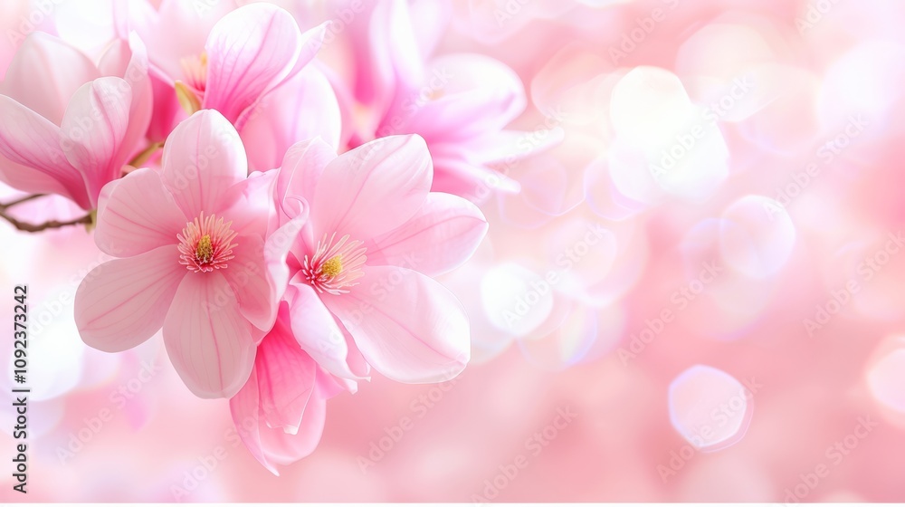Close-up of a delicate pink flower with soft, intricate petals against a blurred pink background. Close-up of a delicate pink flower with soft, intricate petals against a blurred pink background.