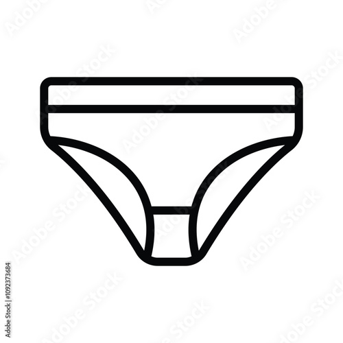 Ready to use icon of underwear in modern style