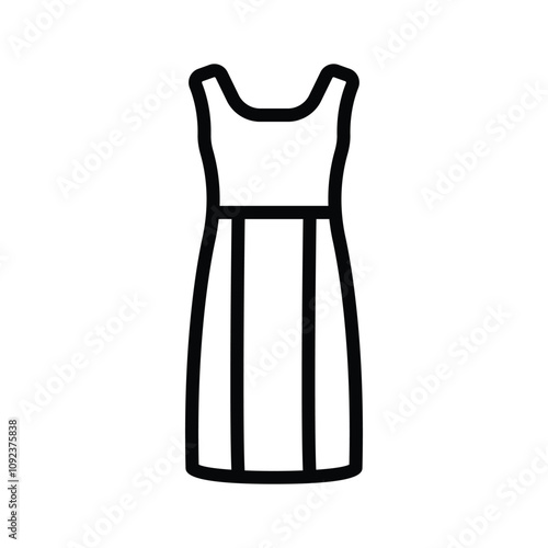 Classic sleeveless dress, ideal for casual and formal occasions