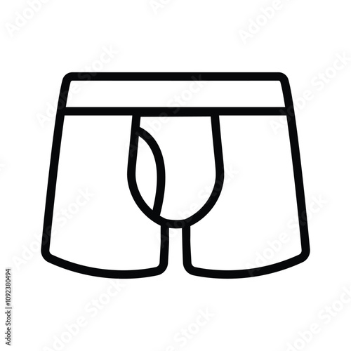 Ready to use icon of underwear in modern style