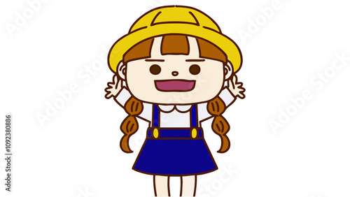 可愛い園児の女の子