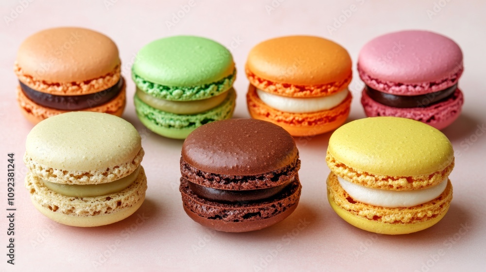 A Delightful Array of Colorful Macarons A Delightful Array of Colorful Macarons