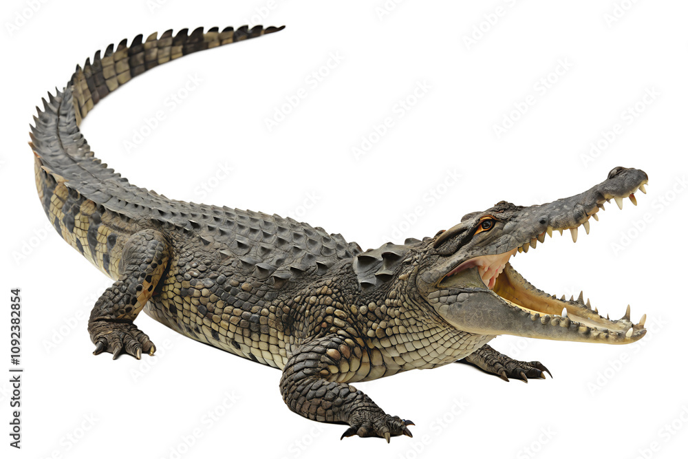 Fototapeta premium Close Up Crocodile. PNG.