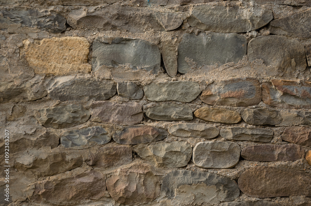 Fototapeta premium Different Size Stone Wall Background