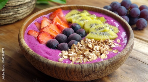 Vibrant Fruit Smoothie Bowl photo