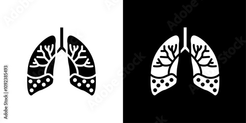 Asthma icon Art design illustration