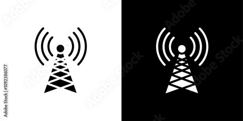 Broadcast Icon Art design illustration