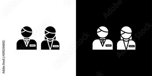 Company staff icon Art design illustration