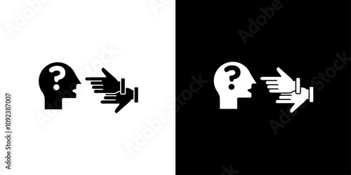 Criticism icon Art design illustration