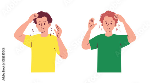 Man Suffering from Hair Loss