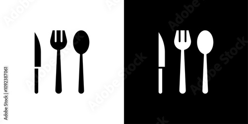 cutlery icon Art design illustration