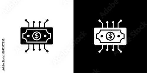 Digital Currency icon Art design illustration