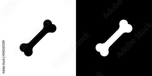 Dog bone icon Art design illustration