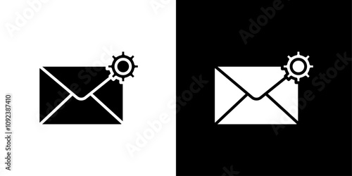 Email settings icon Art design illustration