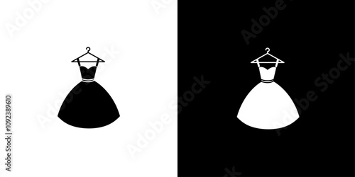 Party Fashion Dress icon Art design illustration