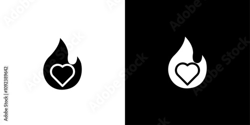 Passion icon Art design illustration