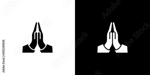 Pray icon Art design illustration