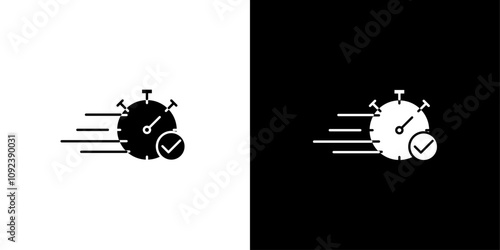 Quick approval icon Art design illustration