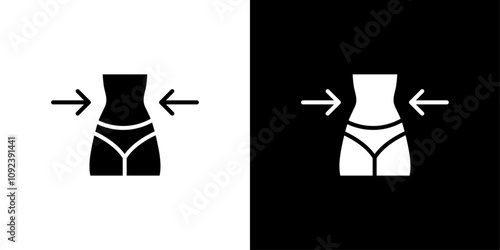 Weight loss icon Art design illustration