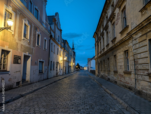 old Vidnava city in Czech republic photo