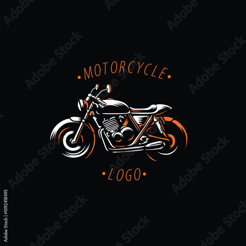 Vintage Motorcycle T-shirt design  photo