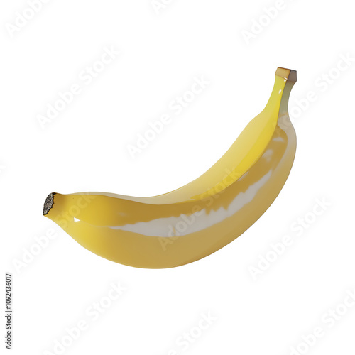 banana isolated on transparent background