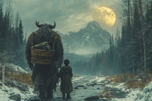 Krampus in the Winter Forest: A Dark Holiday Tale