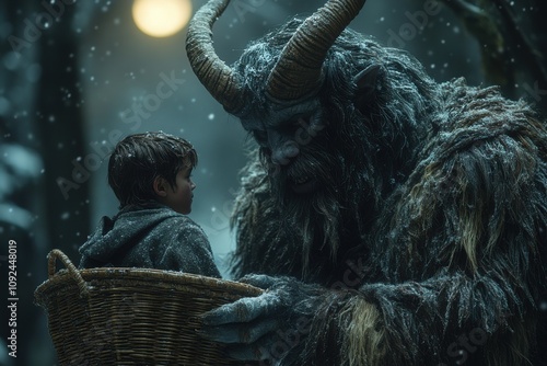 Krampus in the Winter Forest: A Dark Holiday Tale