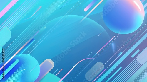 Wallpaper Mural Fresh blue lines geometric fluid background-The Enigmatic Allure of Fresh Blue Lines Geometric Fluid Background Torontodigital.ca