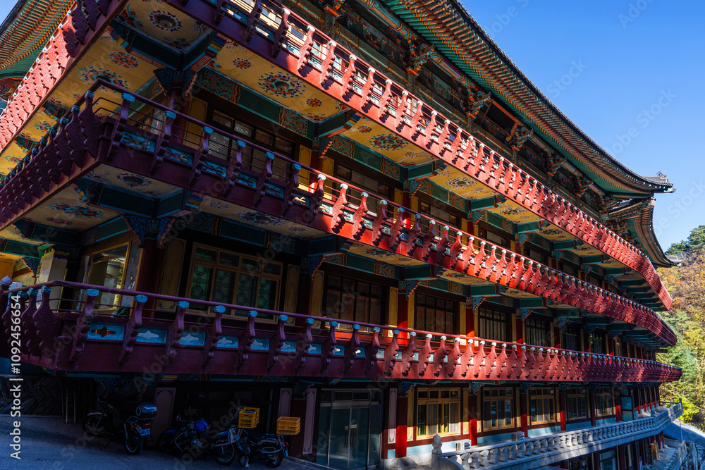 multi-storied buildings in the Buddhist temple multi-storied buildings in the Buddhist temple