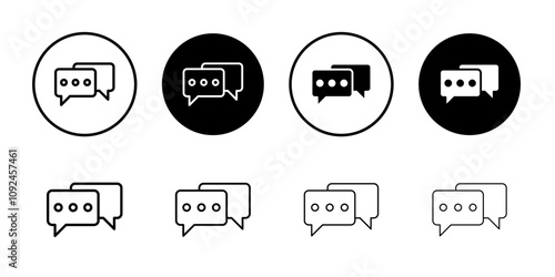 Chat icon Art design illustration