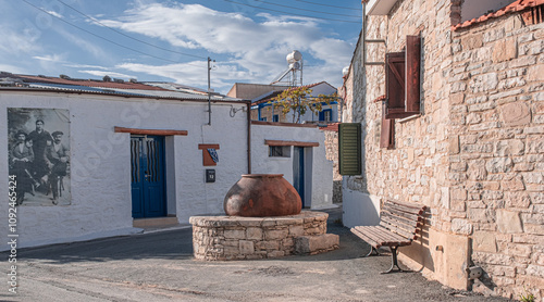 Laneia village, a small, traditional attractive village, located in the Camenderia wine region, at the foot of the Troodos Mountains at 570 m ASL, about 30 km from Limassol, Cyprus