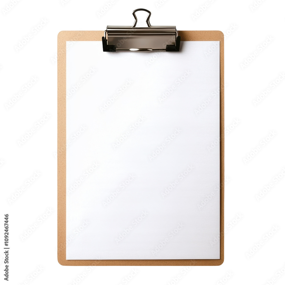 Brown clipboard isolated on transparent background . Brown clipboard isolated on transparent background .
