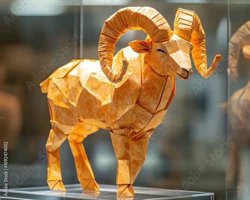 Intricate origami that requires a lot of effort can turn ordinary paper into beautiful artwork that can be displayed on a stand in a gallery. (Aries for those born between March 21 – April 19) photo