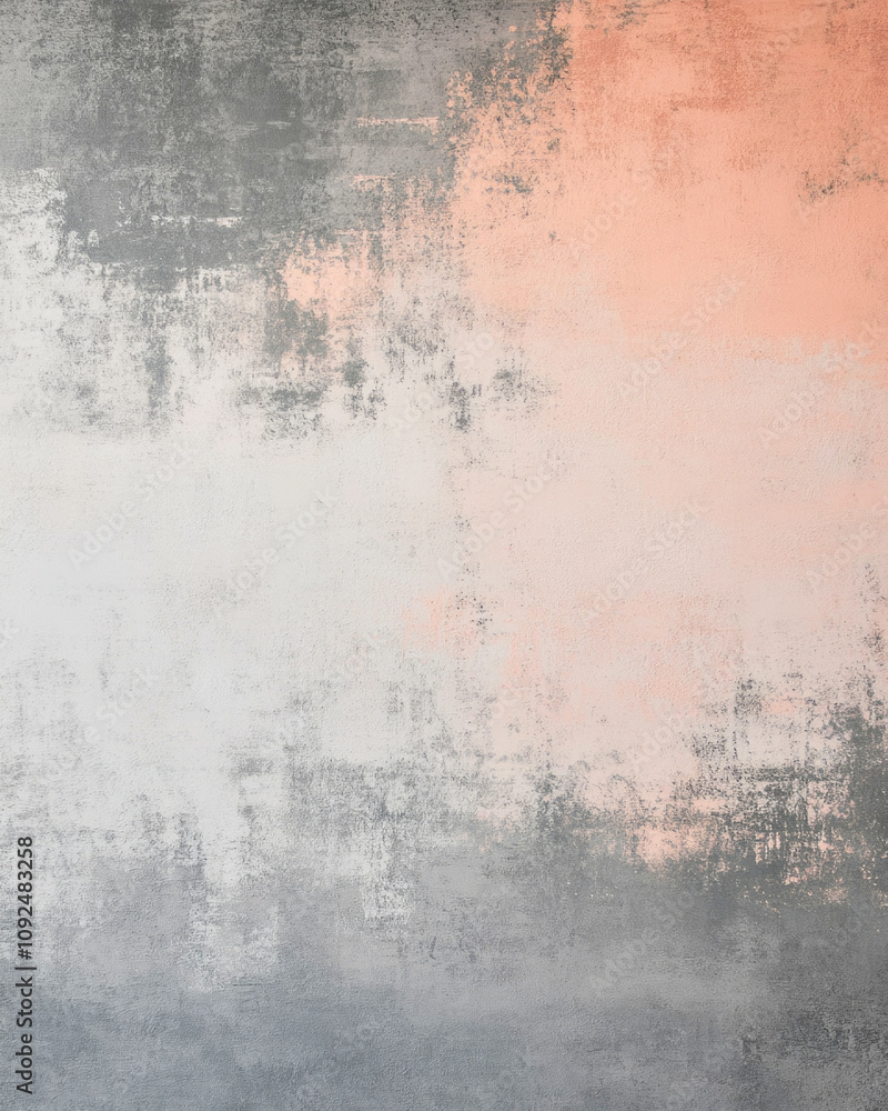 Fototapeta premium Elegantly blended light grey and peach concrete surface for modern design applications