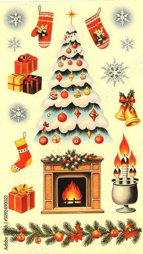 Christmas clip art illustration