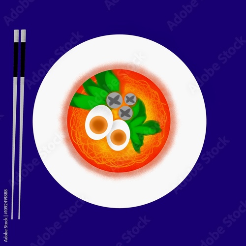 tomato soup in a plate