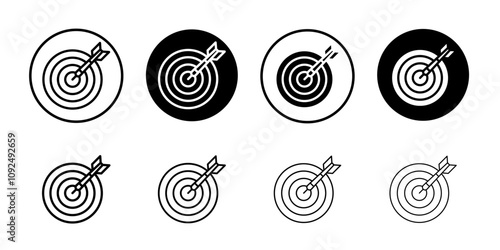 Darts icon linear logo isolated