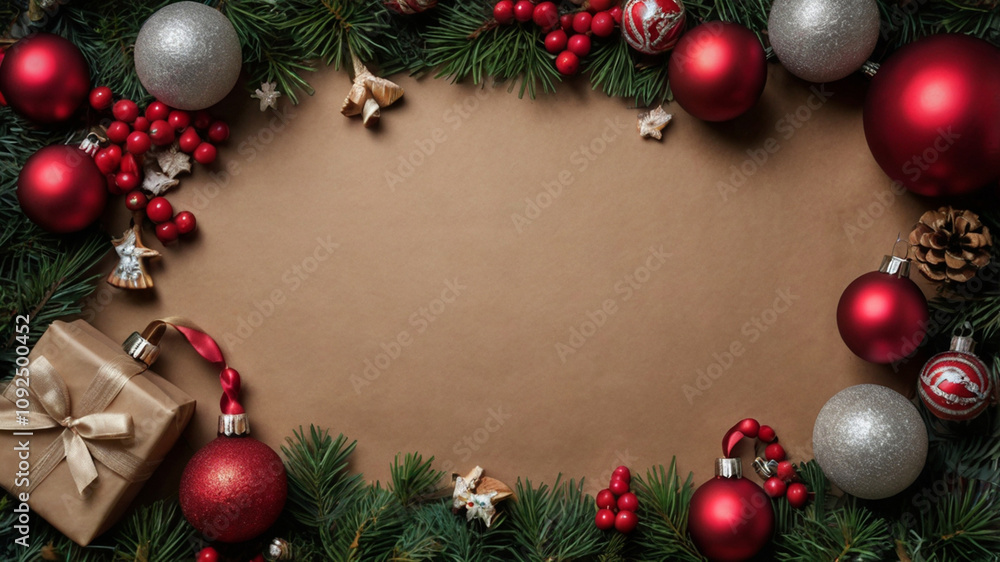 background. Christmas ornament background. Christmas ornament