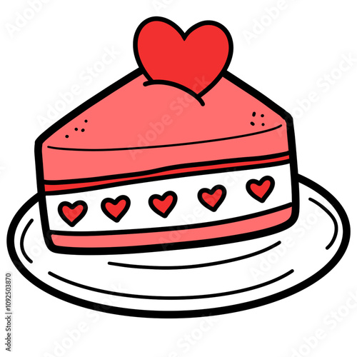 cake with hart