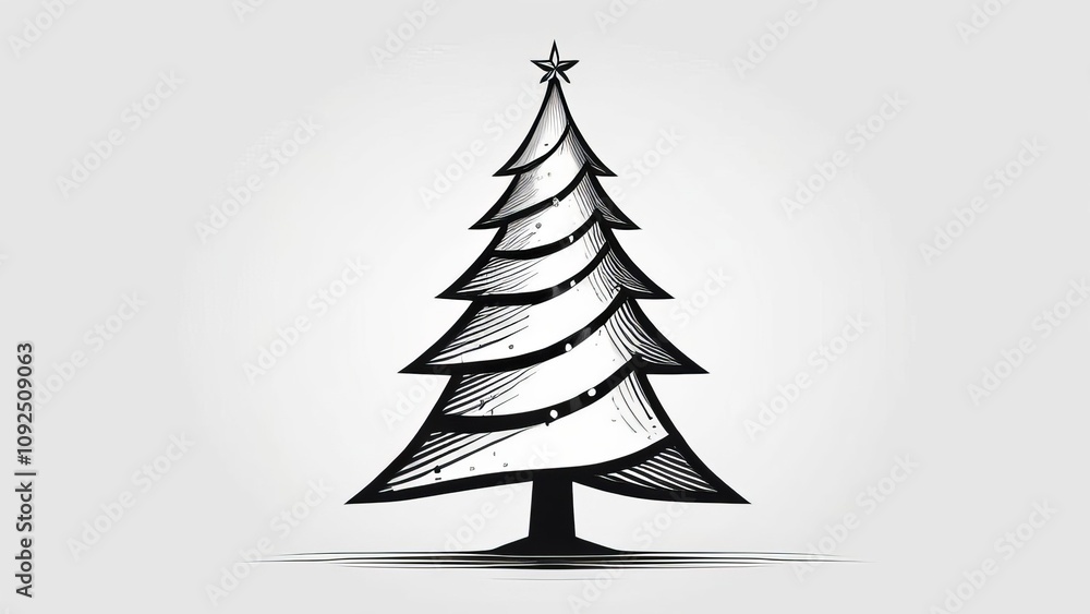 Obraz premium abstract christmas tree