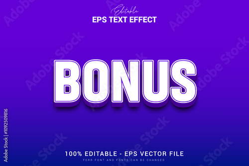 Bonus 3d text effect file editeble