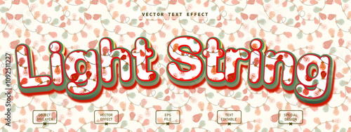 light string 3d text effect