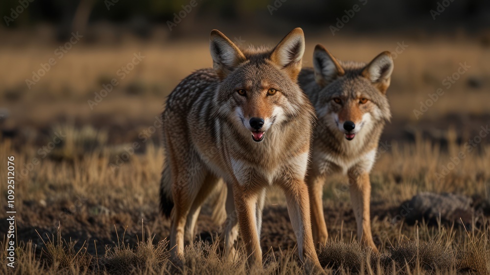 Fototapeta premium Coyote ,THIS IS AI IMAGE