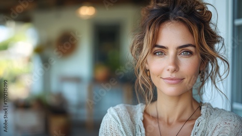 authentic portrait of beautiful woman 40 year old at home Free Download authentic portrait of beautiful woman 40 year old at home - GFXLoad