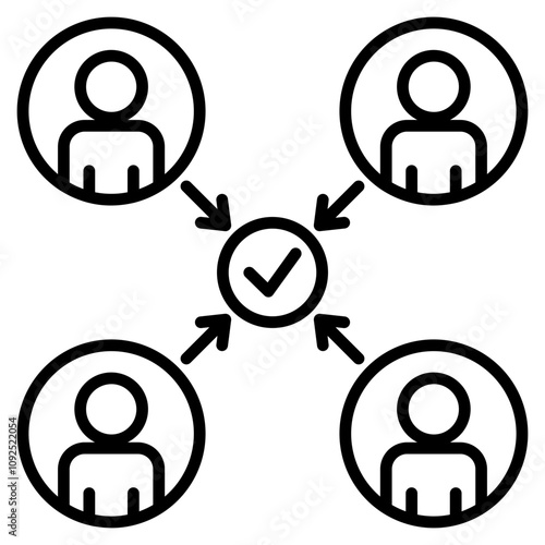 Stakeholder Alignment  Icon Element For Design